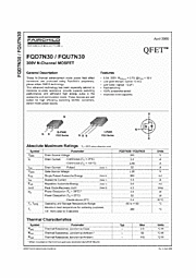 DataSheet FQU7N30 pdf